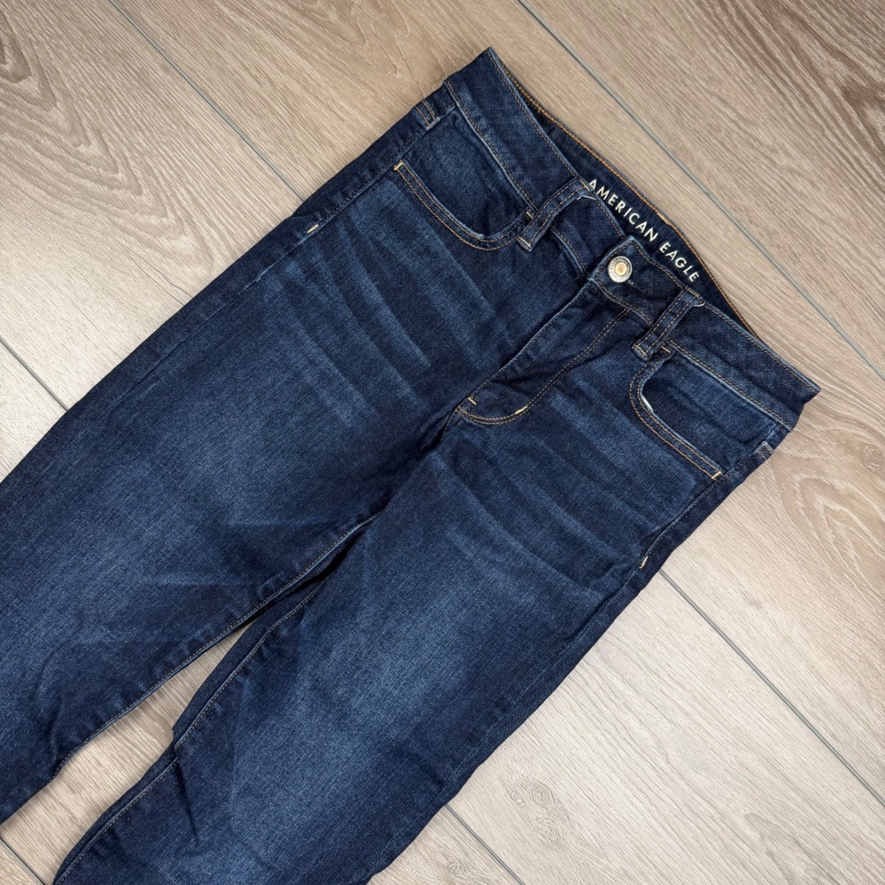 American Eagle Womens Hi-Rise Jegging Ne(x)t Level Stretch Dark Wash 6 Long
